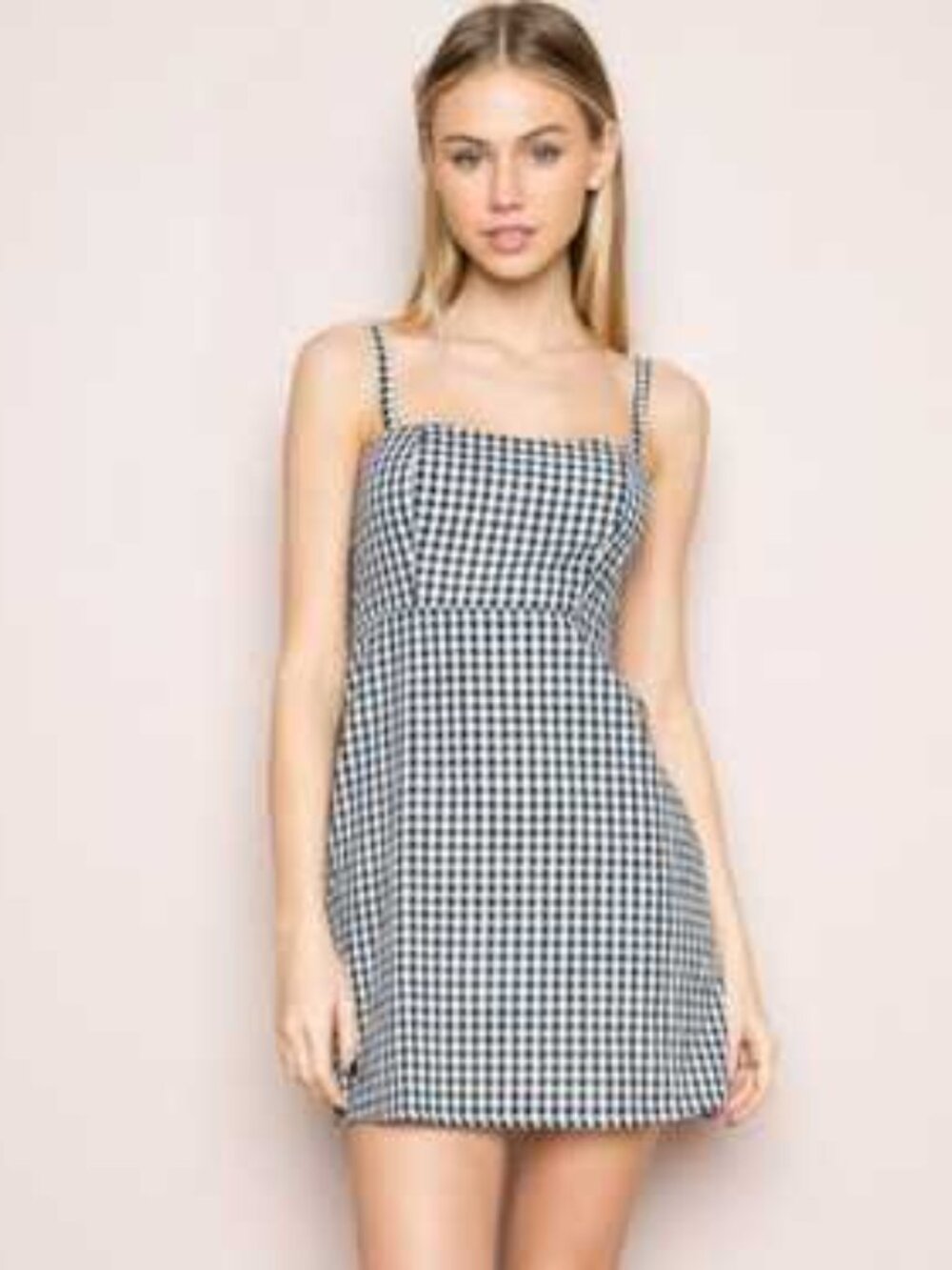 Garage Gingham Plaid Y2K Mini Dress